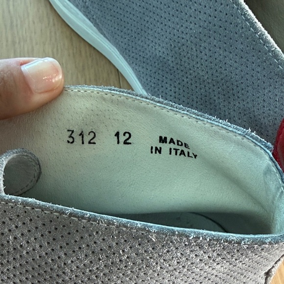 Del Toro Gray Chukka Boots with Red Accents - 12 - Picture 9 of 12